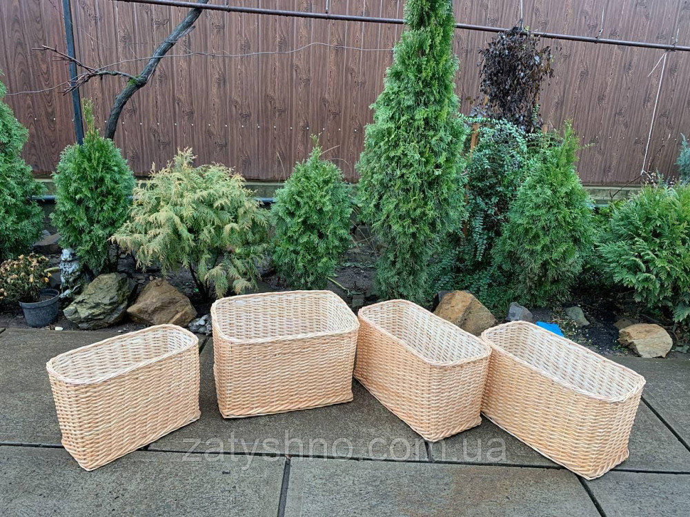 Плетеные корзинки без ручек разных размеров Киев - изображение 4