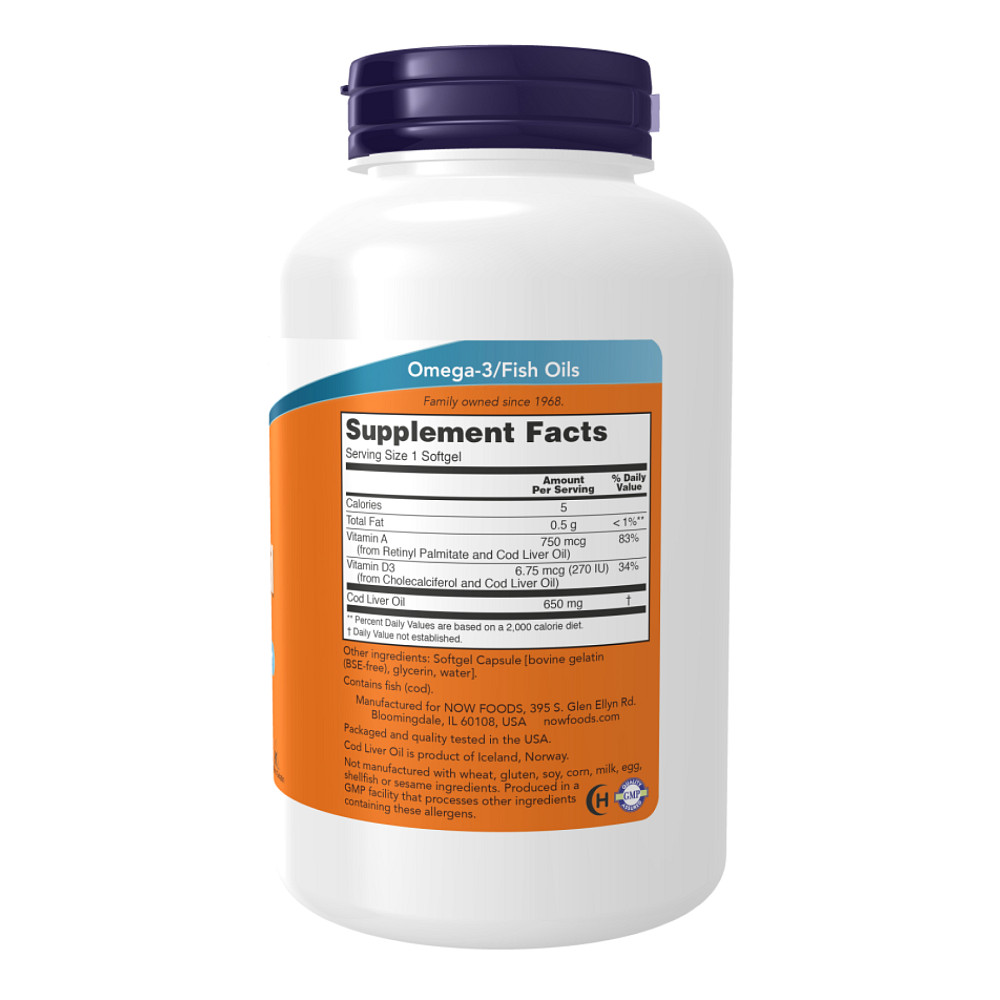 Cod Liver Oil 650mg - 250 sgels Луцьк - фото 2