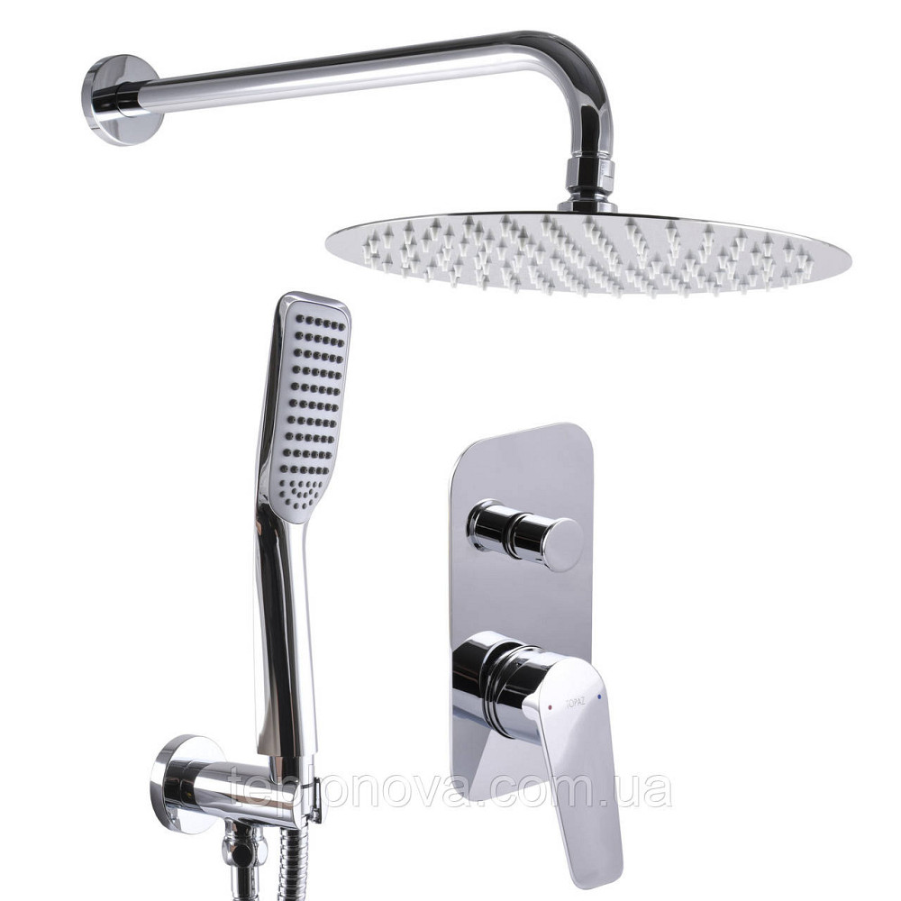 Смеситель для душа встроенный TOPAZ CAPRI TCA-15205-H43 комплект с душ.набором, 2 лейки, D35 Черновцы - изображение 1