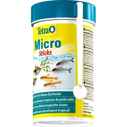 Корм сухий Tetra Micro Sticks для тропічних акваріумних рибок в паличках 100мл Київ - фото 3