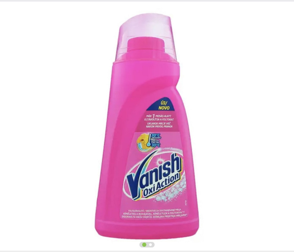 Пятновыводитель для цветных вещей Vanish Oxi Action color 1 л Виноградов - изображение 1