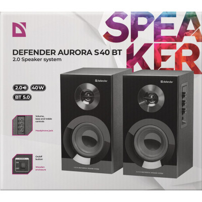 Акустическая система Defender Aurora S40 Bluetooth Black (65240) Винница - изображение 5
