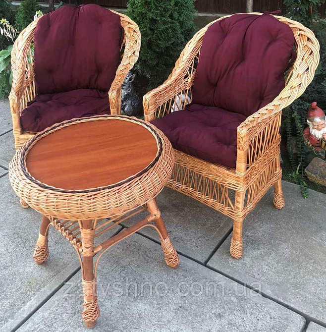 Плетеная мебель для дачи|  Мебель из лозы балконная  |мебель плетеная с подушками Киев - изображение 5