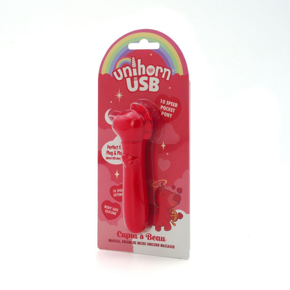 Вібратор-єдиноріжка Unihorn USB Bullet – Cupid's Beau, віброкуля, USB-зарядка, 10 режимів Sex Aura Київ - фото 3