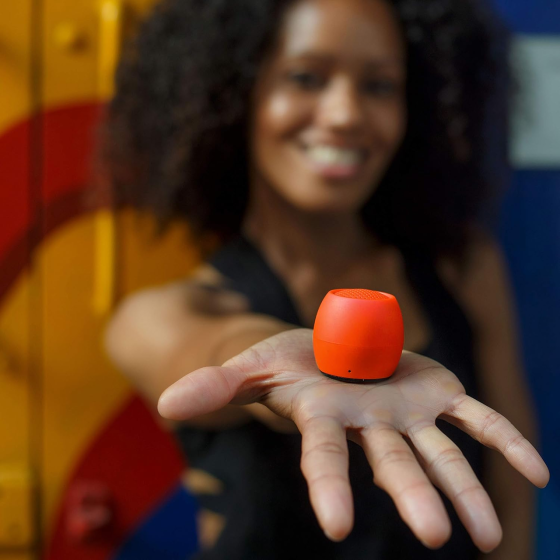 Портативная Bluetooth колонка Boompods Zero Orange Беспроводная мини акустика 10W Водонепроницаемая IPX6 с микрофоном и функцией с Киев