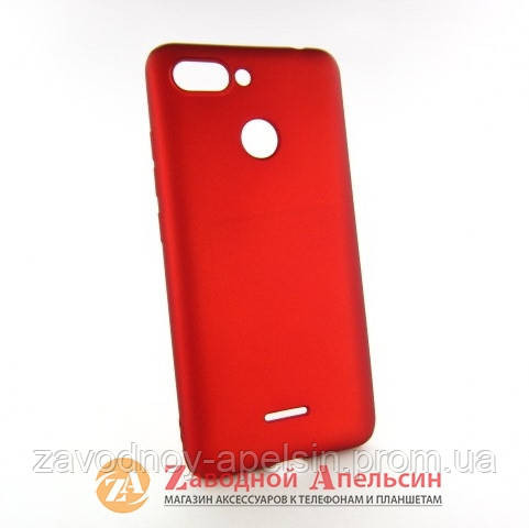 Xiaomi Redmi 6 6A захисний чохол Soft touch red Одеса - фото 1