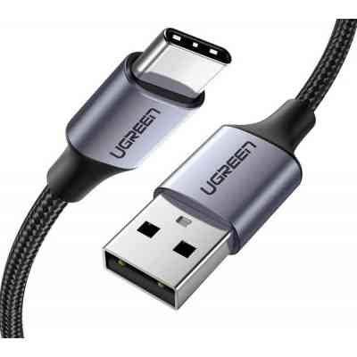 Дата кабель USB 2.0 AM to Type-C 1.5m US288 Aluminum Braid (Black) Ugreen (60127) Вінниця