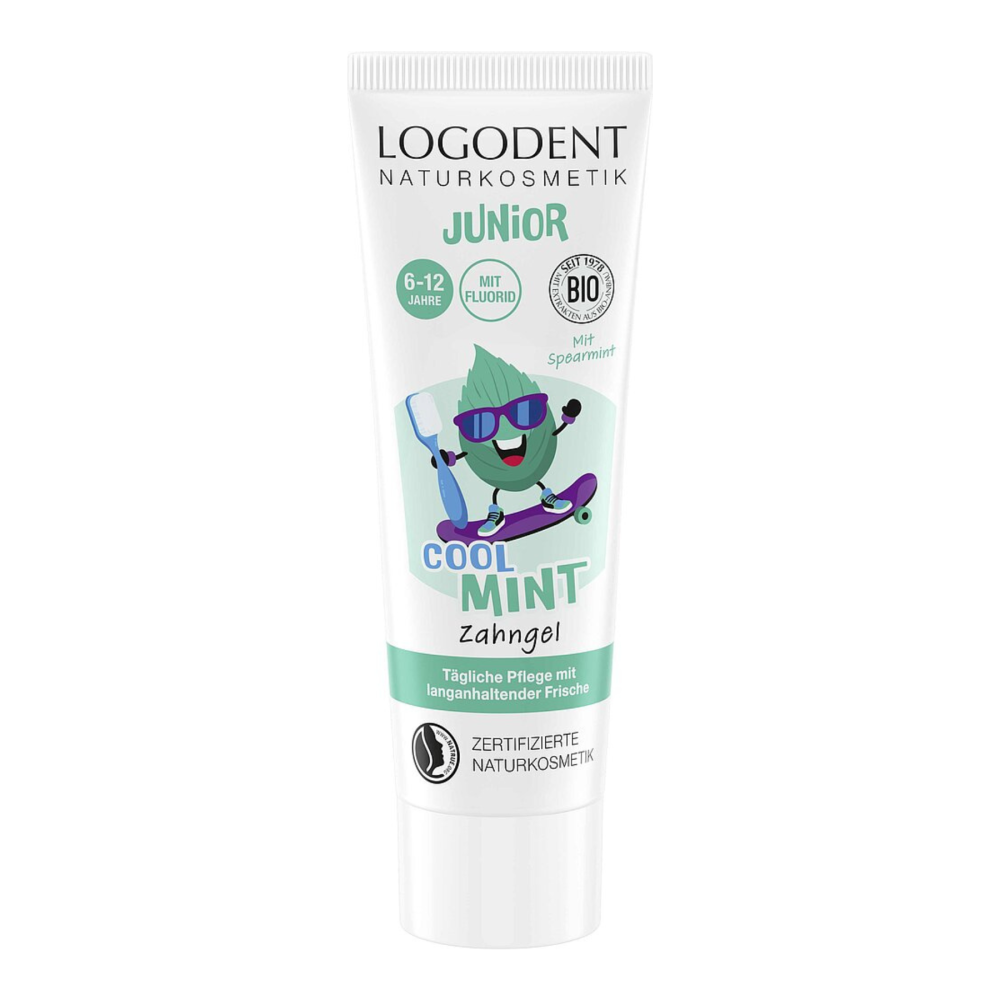 БІО-Гель зубний для дітей Junior Cool Mint з фтором Logodent 75 мл Київ - фото 1