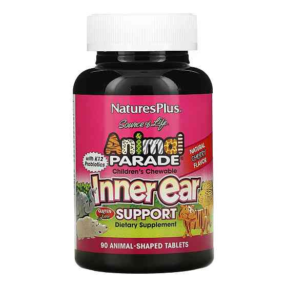 Комплекс для Підтримки Внутрішнього Вуха з К12 Nature's Plus Inner Ear Support Chewable 90 tabs Київ