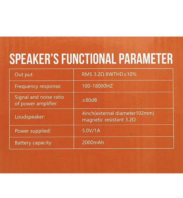 Колонка музична портативна Bluetooth JBK-S1/ 8514 (30 шт/ящ) Одеса - фото 3