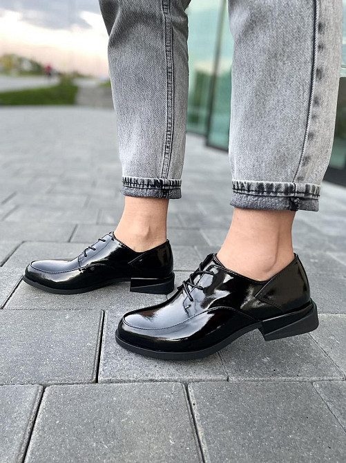 Виконт Туфлі жіночі VIKONT 70-47-42 чорні (весна-осінь, шкіра лакована) (4796) Коломия - фото 9