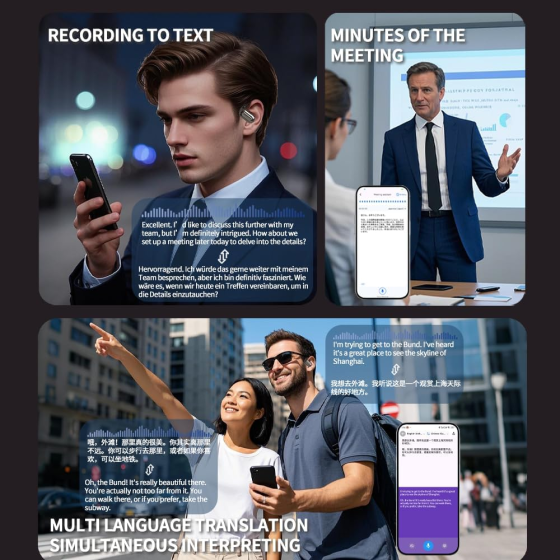 Спортивные Bluetooth-наушники BUABMEC Open-Ear — Беспроводная гарнитура с костной проводимостью, IPX7, 60 ч, Черные Киев
