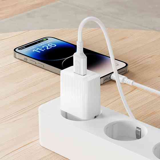 Мережевий зарядний пристрій BOROFONE BAS71A Source single-port charger set(iP) White Одеса