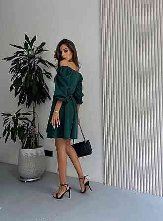 Женское романтическое вечернее мини платье Изумрудный, 50/52 Одесса