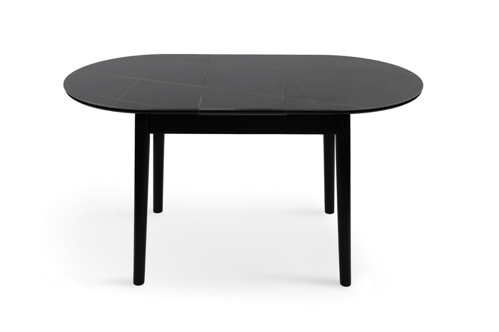 Стіл Тітан 110/140*75, чорний/керам чорна Київ - фото 1