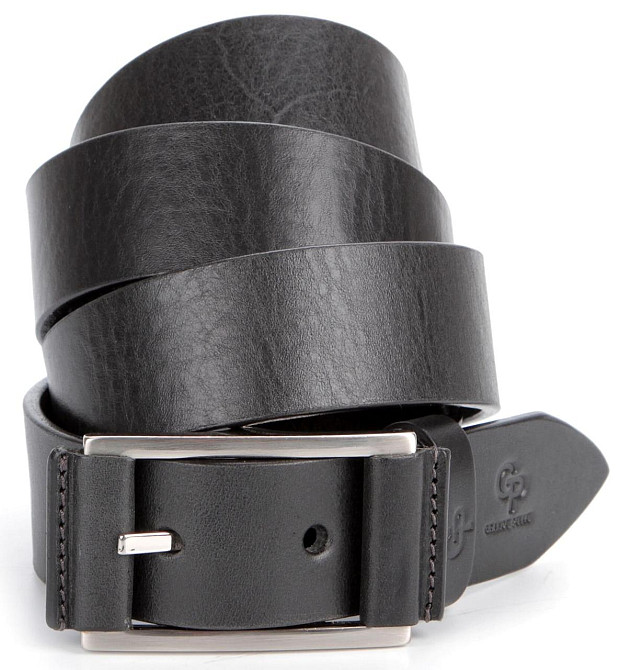 Стильний ремінь під штани GRANDE PELLE 00869 Чорний Київ - фото 1