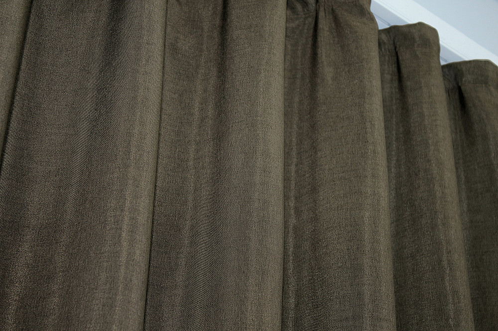 Комплект готовых штор VR-Textil Ibiza № 1199ш Молочный шоколад 150х270 см 2 шт (33-0035) Киев - изображение 6