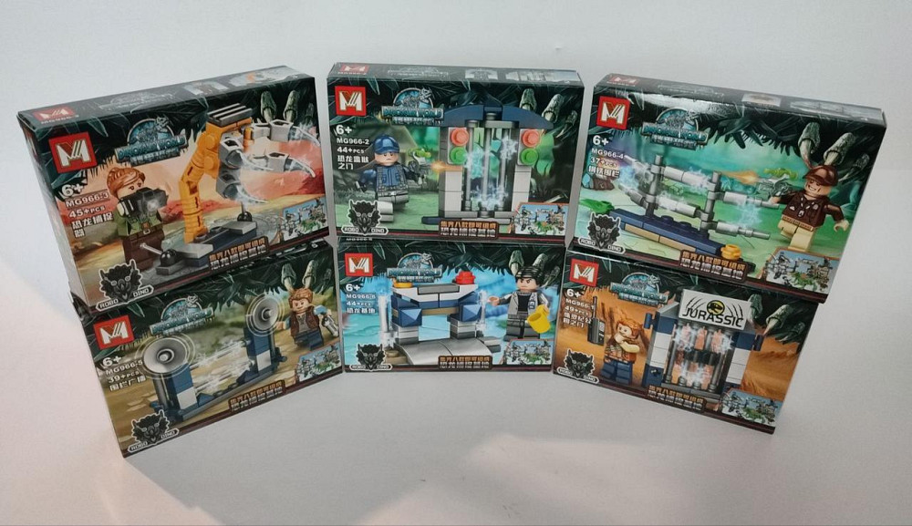 Конструктор MG 966 (30/2) ЦІНА ЗА 1шт. 16 ШТУК В БЛОЦІ, “Світ динозаврів”, шт Киев - изображение 1