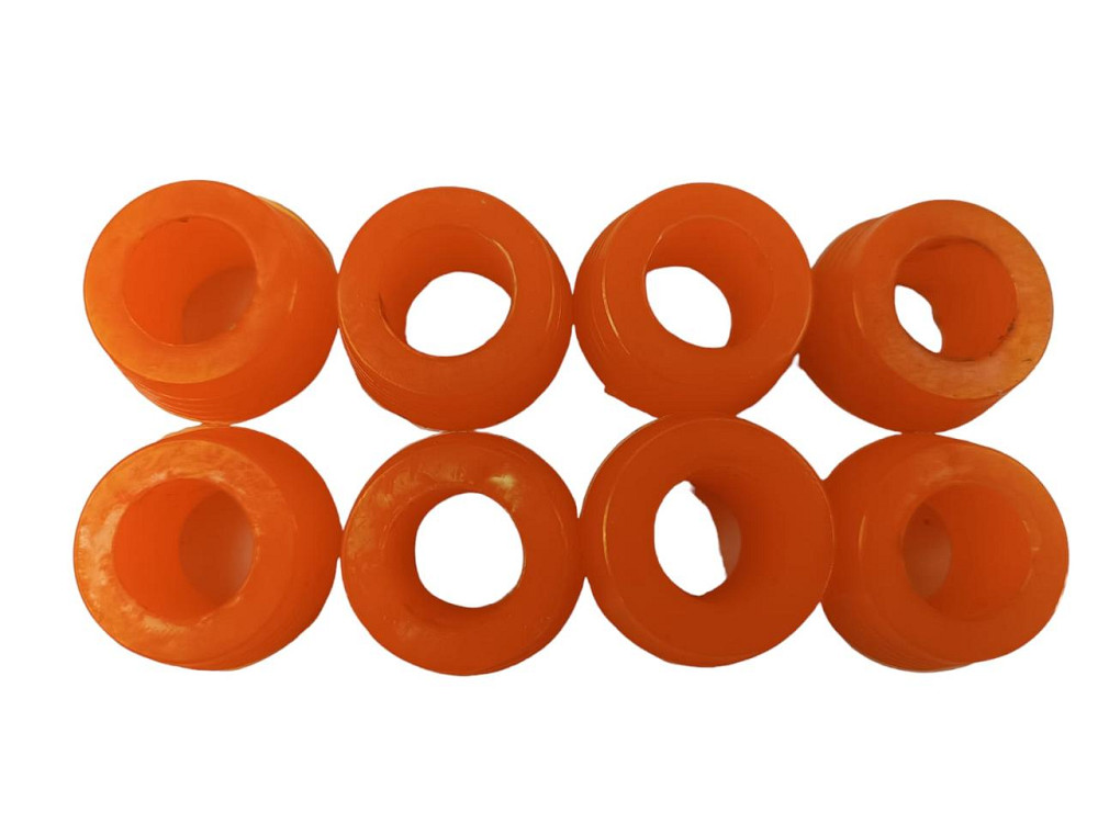 Втулка 2101-2107 заднего полиуретан оранжевый (горох) (к-кт 8 шт) амортизатора Мукачево - изображение 1