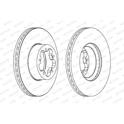 Тормозной диск FERODO DDF1555 Винница - изображение 1
