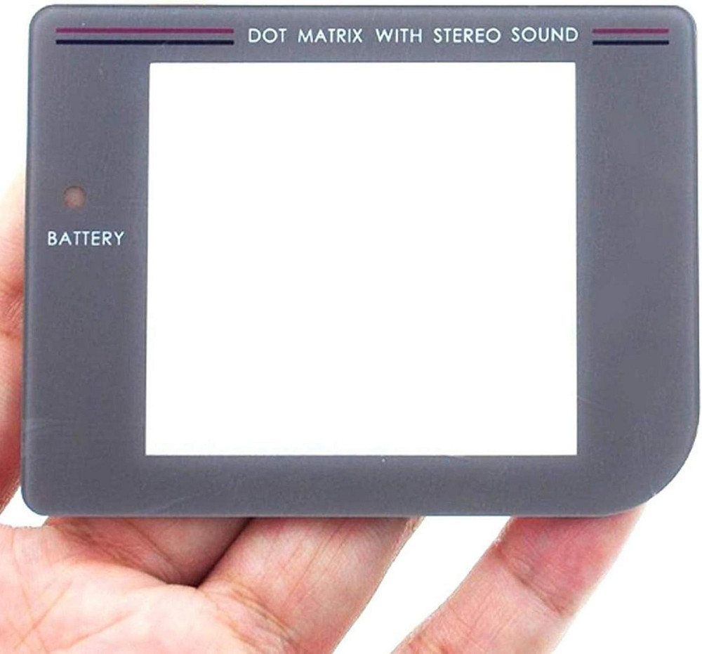 Екран для Game Boy Classic DMG-01 захисний замінний пластиковий модуль сірий самоклейний Київ - фото 1