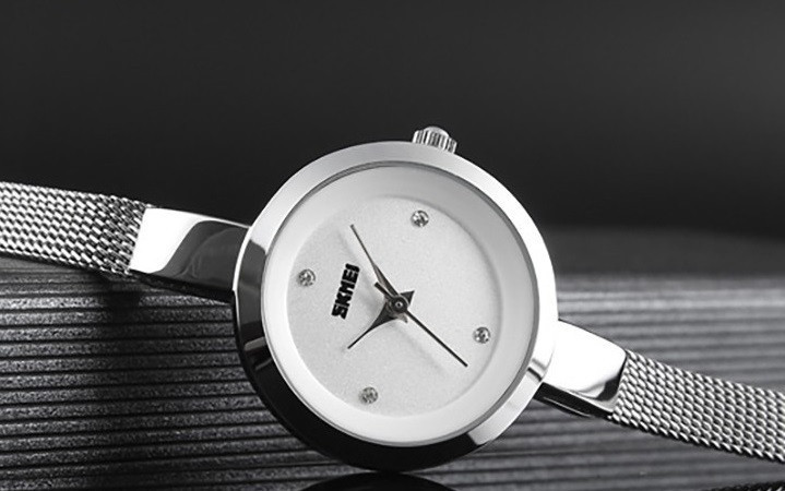 Жіночий класичний годинник Skmei 1390 (Сріблясті) Вінниця - фото 3