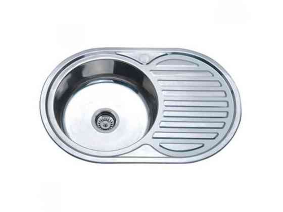 Мийка врізна 770х500х180мм Z7750-06-180E (SATIN) ТМ ZERIX Solmir Київ