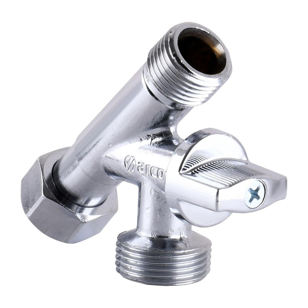 Кран шаровый с прижимной гайкой ARCO CONECTA 1/2″х1/2″х3/4″ 280020 (000019852) Киев - изображение 1