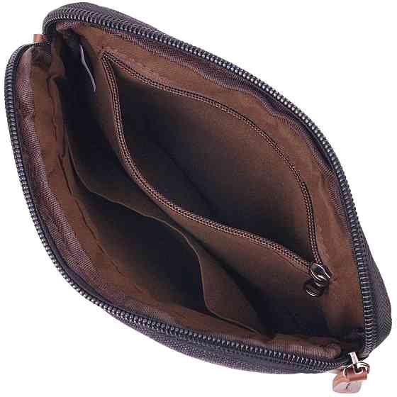 Зручна чоловіча барсетка текстильна 21258 Vintage Чорна Київ