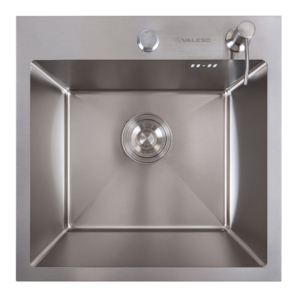 VALESO Кухонна мийка 45*45 Valeso Handmade нержавійка(сифон крулий 3,0/0,8) Киев - изображение 1