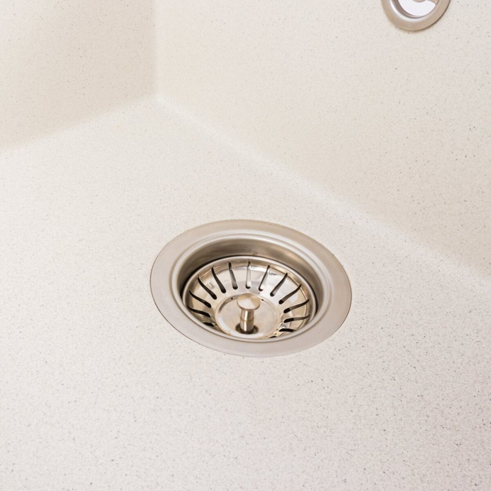 Гранітна мийка VALESO MAGNUM 7950 матова Біла в крапку Коломыя - изображение 5