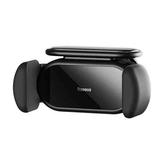 Автотримач для телефона Baseus Steel Cannon pro Solar Electric Car Mount Black Ковель
