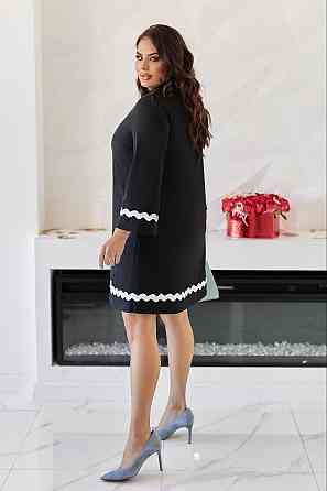 Женское короткое платье батал итальянского трикотаж 56/58 Одесса