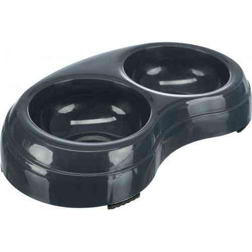 Миска Trixie для собак, подвійна, 2х200 л, d:10 cм, 25х4х13 см (пластик) Вінниця