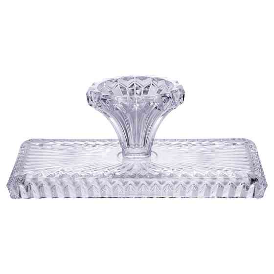 Yiwu Тортівниця прямокутна на ніжці 33×17×13.5 (см) скляна HP-19-146C Коломия