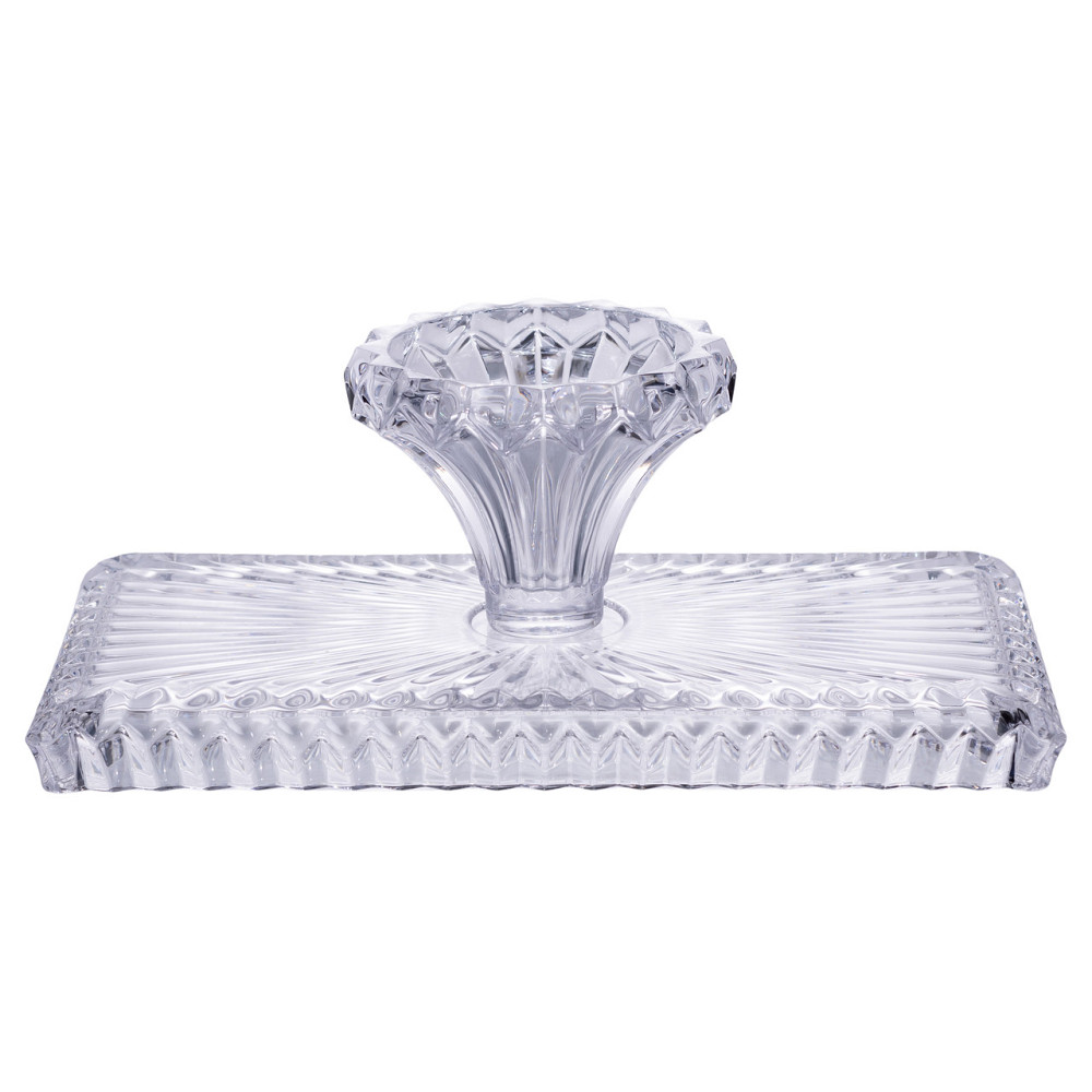 Yiwu Тортівниця прямокутна на ніжці 33×17×13.5 (см) скляна HP-19-146C Коломия - фото 3