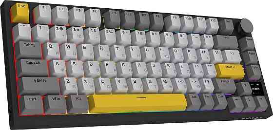 Клавіатура бездротова Ajazz AK820 Pro Gift Switch Black (AK820PRO-G-BGY) ( Чорний ) Харків