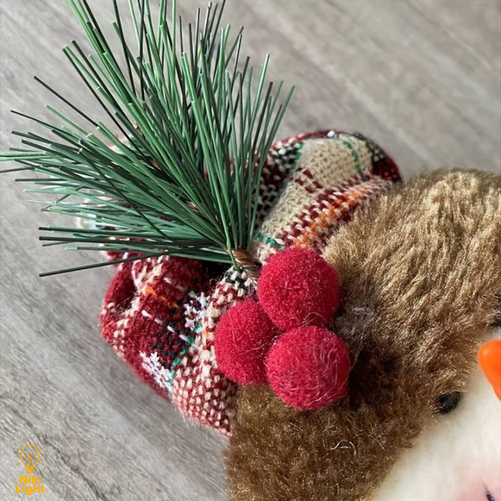 Новорічна Фігурка під Ялинку Сніговик 50см новорічна мяка іграшка сніговик під ялинку Київ - фото 8