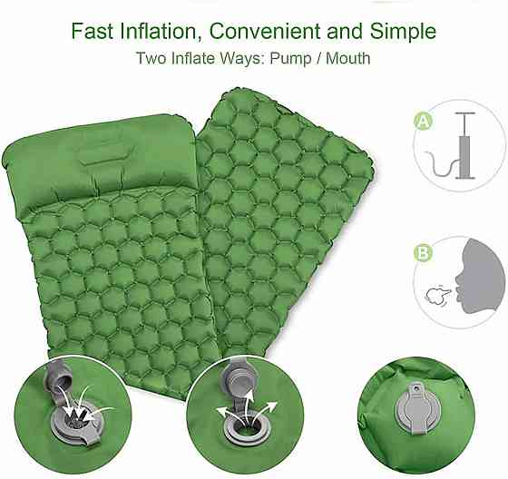 Надувний туристичний килимок-матрац 190x60x5 см WMC-TRI-017 Одесса