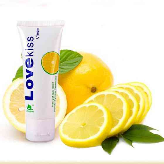 Лубрикант на водній основі "Love Kiss Cream" 50 мл - Лимон - Інтимна змазка Вінниця