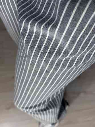 Брюки жіночі A-NIUSHOW 30131 палаццо бавовна в смужку талія на резинці сірі, сірий, M Київ