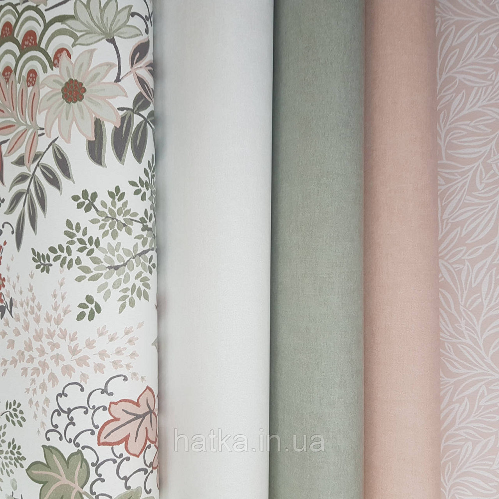 Обои флизелиновые эко Rasch Salisbury 0.53х10 цветы полевые листья 53338 Киев - изображение 3