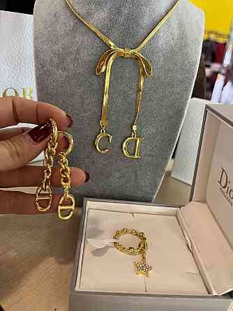 Набір  кольє, сережки  та каблучка від Dior. Одеса