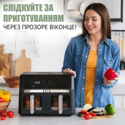 Мультипечь QUIN Air Fryer Dual Zone (YJ-1102AV) Винница - изображение 5