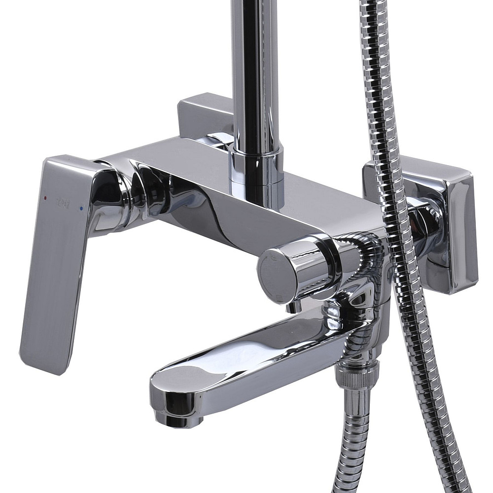 Душова система TOPAZ ODISS TO 18102-H52 з виливом, комплект, кругла штанга Н-130см Тернопіль - фото 4