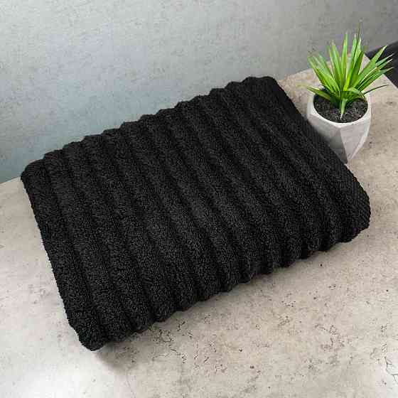 Рушник махровий GM Textile 50x90см Преміум якості Зеро Твіст 550г/м2 (Графіт) Суми
