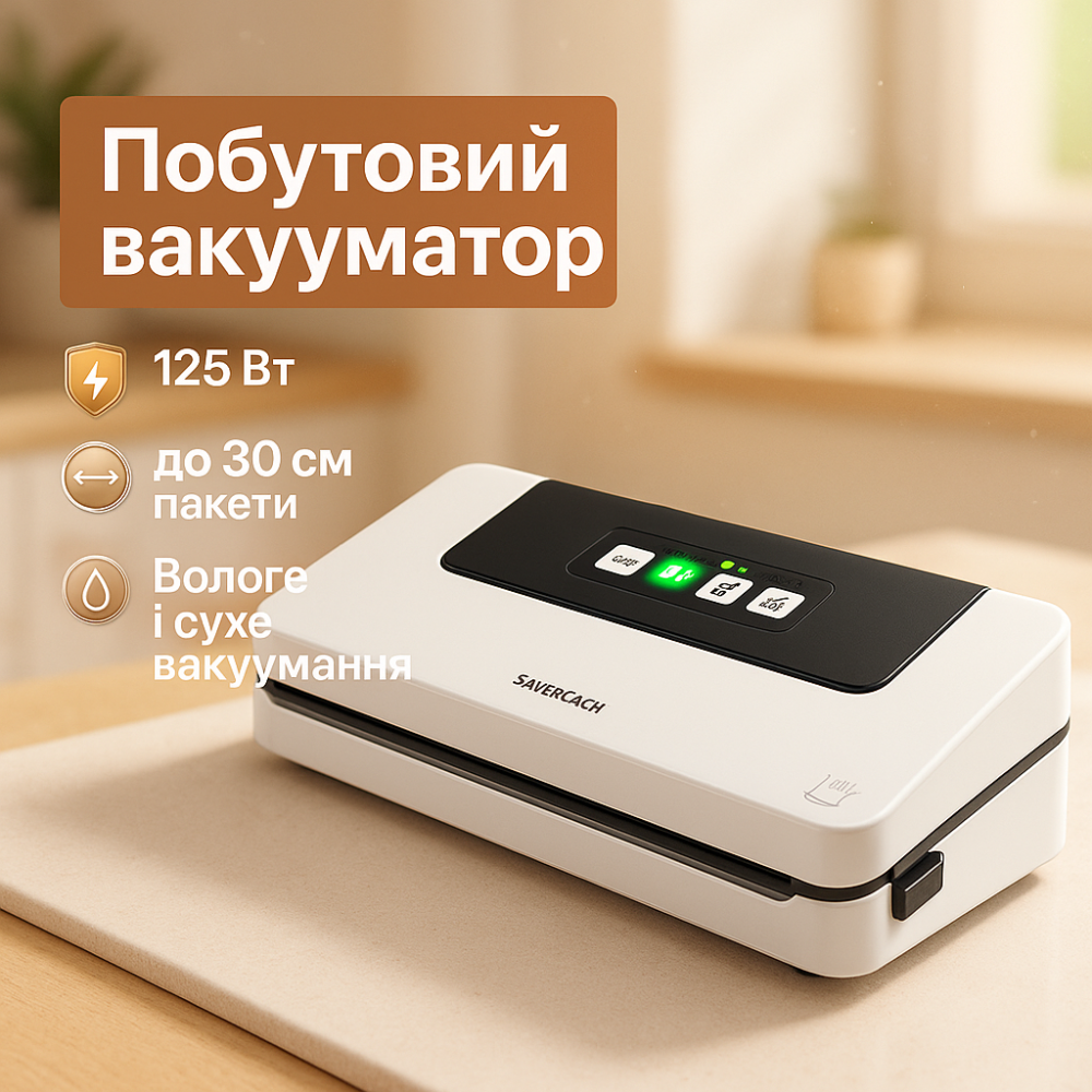 Вакууматор побутовий автоматичний Silver Crest SV 125 C6, Харчовий вакууматор Вакуумний RA-22 Львів - фото 5