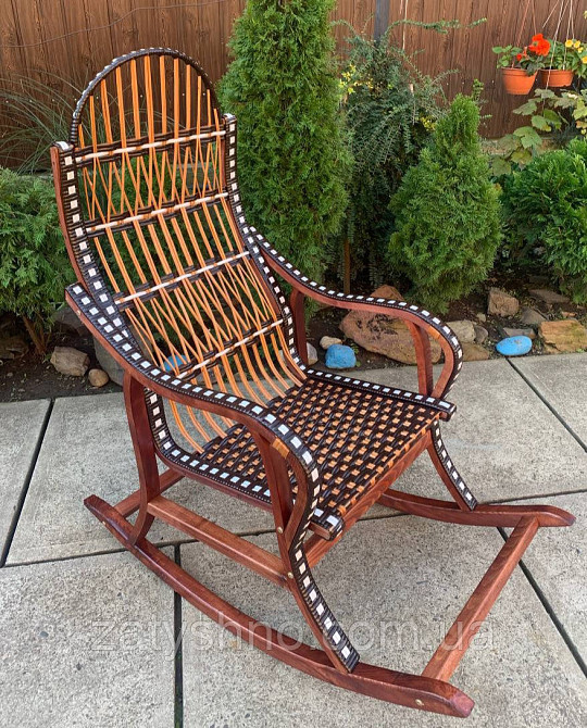 Кресло-качалка для отдыха, плетеное Киев - изображение 4