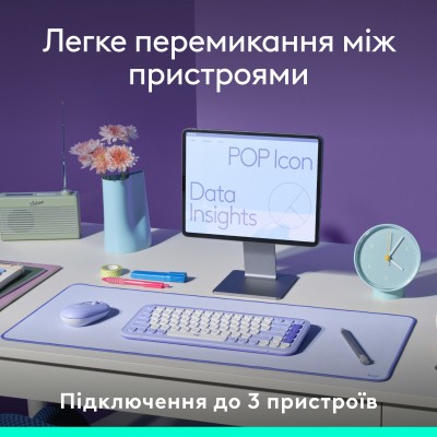 Клавіатура Logitech POP Icon Keys Bluetooth UA Graphite (920-013157) Вінниця - фото 9