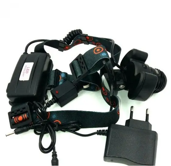 Налобний ліхтар BAILONG BL-C862-T6 з 3 світлодіодами, COB діодом, 4 режимами роботи та регульованим нахилом корпусу Одеса - фото 9